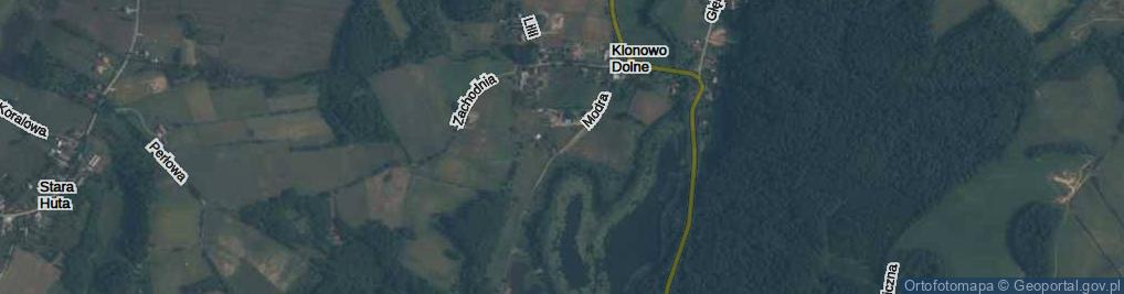 Zdjęcie satelitarne Modra ul.